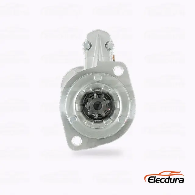129953-77010 Yanmar 4TNE98 12V 2.8 kW 9T Μίζα Χονδρική, Drive-End Front View