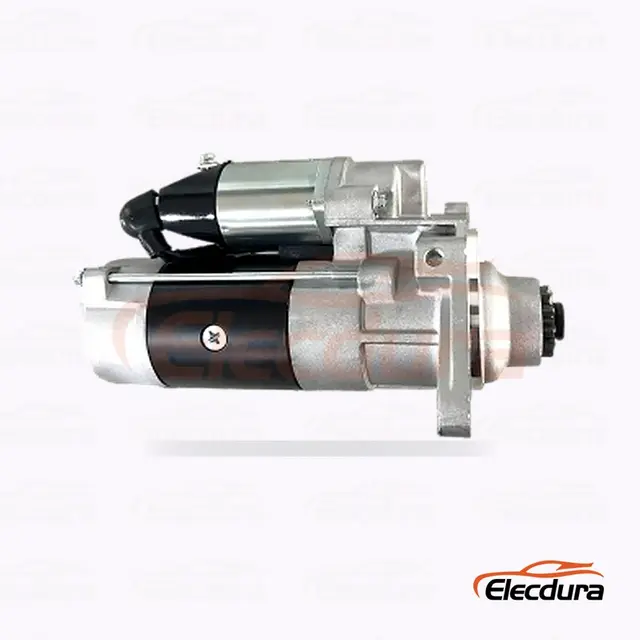 1811003493 Motor de arranque Isuzu 6HK1, 24 V, 5,5 kW, 11 dientes, vista del terminal trasero