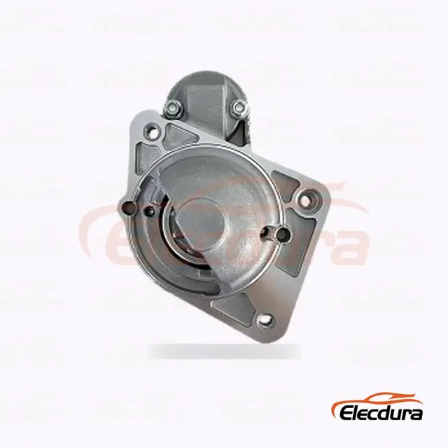 Motor de partida Mitsubishi M001T31071, 12V 2kW 9 dentes, vista do terminal traseiro