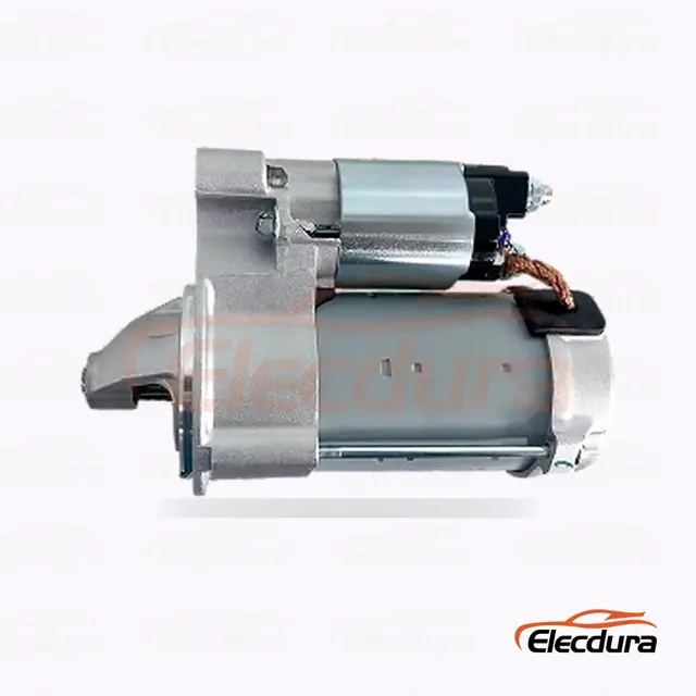 438000-2660 Isuzu 스타터 모터 , 12V 120 kW 9 톱니, 후면 터미널 보기
