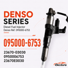 095000-6753 vstřikovač nafty common rail pro HINO J08E odpov&iacute;daj&iacute;c&iacute; OE