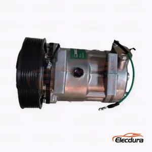7H15 24V 8PK 153 mm Wytrzymały kompresor klimatyzacji do spycharki Caterpillar 153 mm