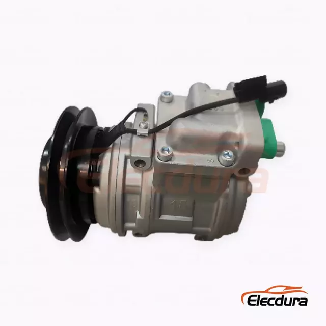 Compresor de A/C de alta resistencia con puerto R12 de 12V A1 142 mm 10PA15C para excavadora Lonking 55/60