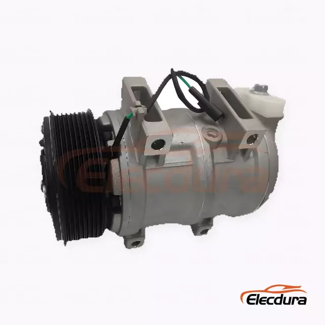 Compresseur A/C robuste 10K17A 24V PV8 119 mm &eacute;vas&eacute; &agrave; droite &agrave; 15 degr&eacute;s pour camion JAC Gallop K