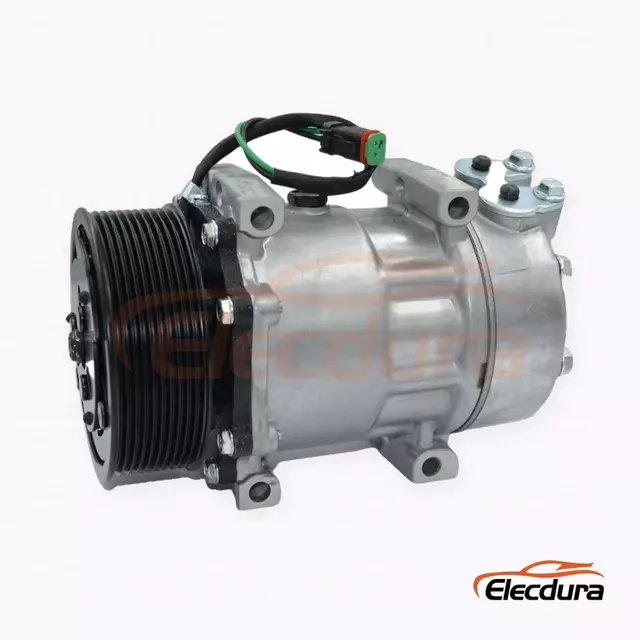 Compressor A/C de servi&ccedil;o pesado Sanden 8275 SD7H15 para escavadeiras Doosan