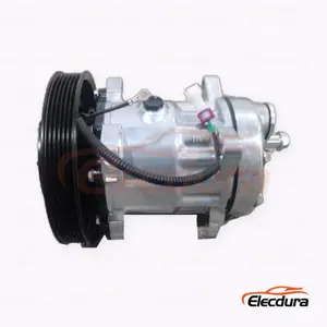 7H15 24V 6PK 170 ملم للخدمة الشاقة مكيف الهواء ضاغط لشاحنة Shacman Xuande X3