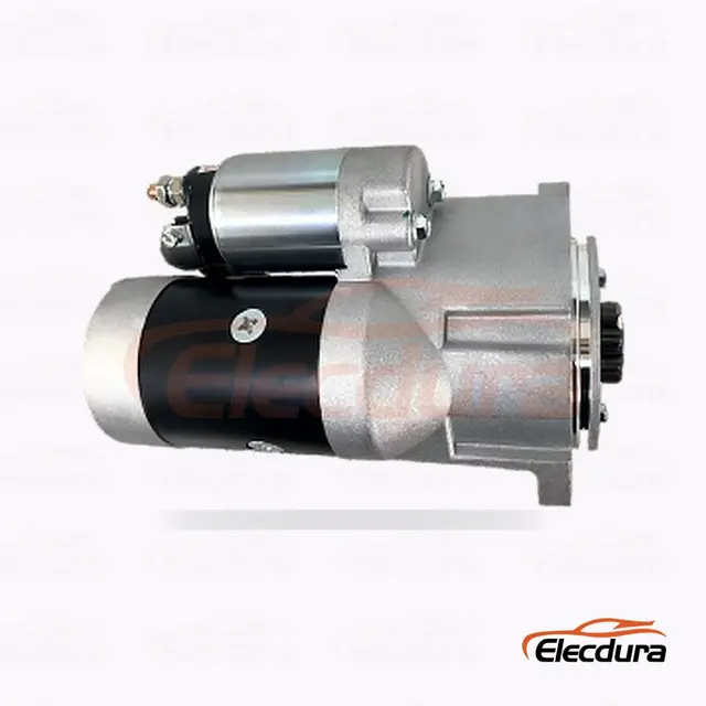 S13-204 히타치형 스타터 모터 , 12V 2.8 kW 9 톱니, 후면 단자 모습