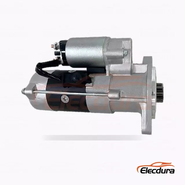 S14-102 Yanmar 4TNV98 สตาร์ทมอเตอร์ขายส่ง มุมมองด้านหน้า Drive-End