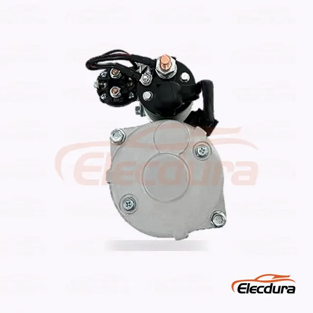 UD18487S Стартер Doosan, 24 В, 4 кВт, 11 зубьев, вид сзади