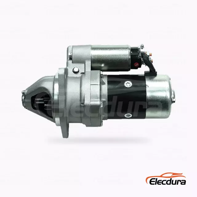124610-77010 Yanmar 4TN95 12V 2.5kW 11T มอเตอร์สตาร์ทขายส่ง มุมมองด้านข้างที่สมบูรณ์