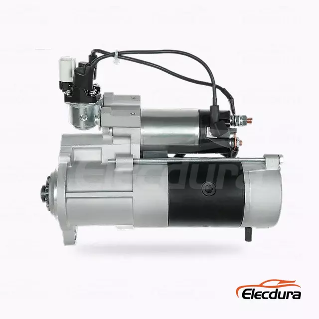 M008T55671 Mitsubishi 4M50 3.0kW Starter Motor بالجملة، منظر جانبي كامل