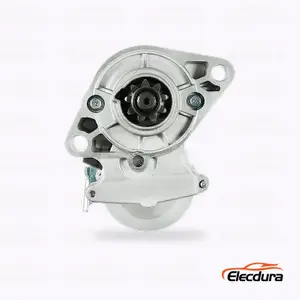 128000-7710 ホンダ D16A7 スターター モーター卸売サプライヤー、ドライブエンドの正面図