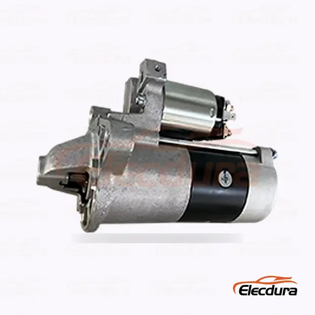 M2T87471 Стартер Mazda, 12 В, 2,2 кВт, 10 зубьев, вид сзади