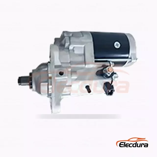 228000-5612 Case Construction Equipment Starter Motor, 24V 7,5kW 10 t&aelig;nder, bagfra terminalvisning