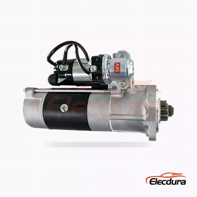 Motor de partida Caterpillar 272-4774, 24 V 5 kW 10 dentes, vista do terminal traseiro