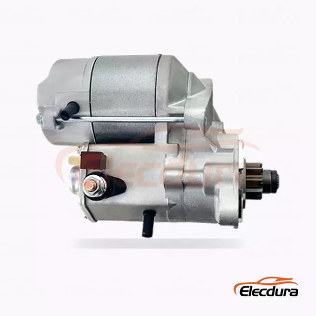 18980 Cummins B3.3 เครื่องยนต์สตาร์ทมอเตอร์, 12V 2.2kW 9 ฟัน, มุมมองด้านข้างที่สมบูรณ์