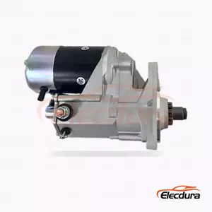 028000-9140 Motor de pornire Hino EH300 EH700, 24V 4,5kW 11 dinți, vedere laterală completă