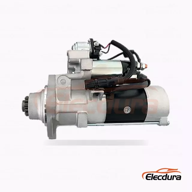 0986026040 MAN TGA lastbil Startmotor, 24V 5,5kW 12 t&aelig;nder, komplet set fra siden