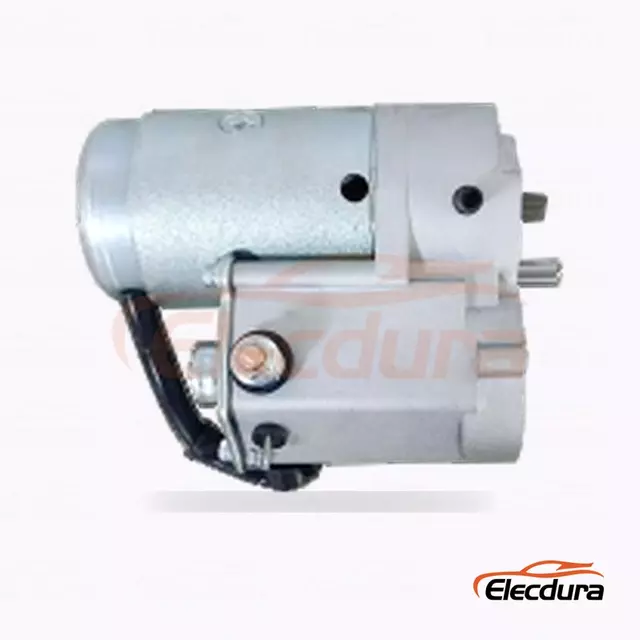 110626 Industriell med Denso startmotor, 12V 1,4kW 10 t&auml;nder, vy bakifr&aring;n