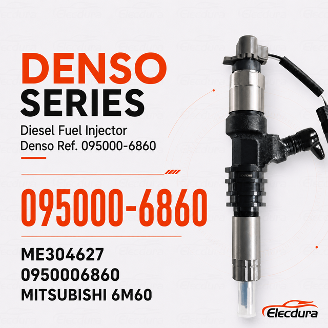 095000-6860 หัวฉีดน้ำมันเชื้อเพลิงดีเซลสำหรับมิตซูบิชิ 6M60 / 6M60T