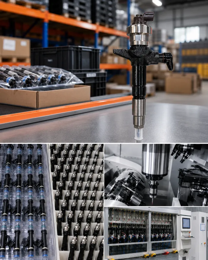 Injecteurs diesel en stock avec inventaire et tests de qualit&eacute;