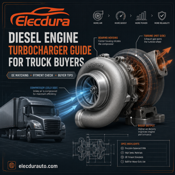 Dieselmotor turbolader guide til lastbilk&oslash;bere