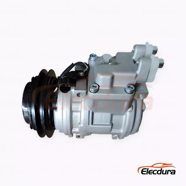10PA15C 12V A 130 mm-es nagy teherb&iacute;r&aacute;s&uacute; kl&iacute;makompresszor Doosan 90-9C kotr&oacute;g&eacute;phez