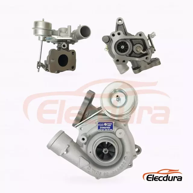 Elecdura K03 Turbodmychadlo 53039700051 OE 13900-67G00 kompletn&iacute; sestava čeln&iacute; pohled
