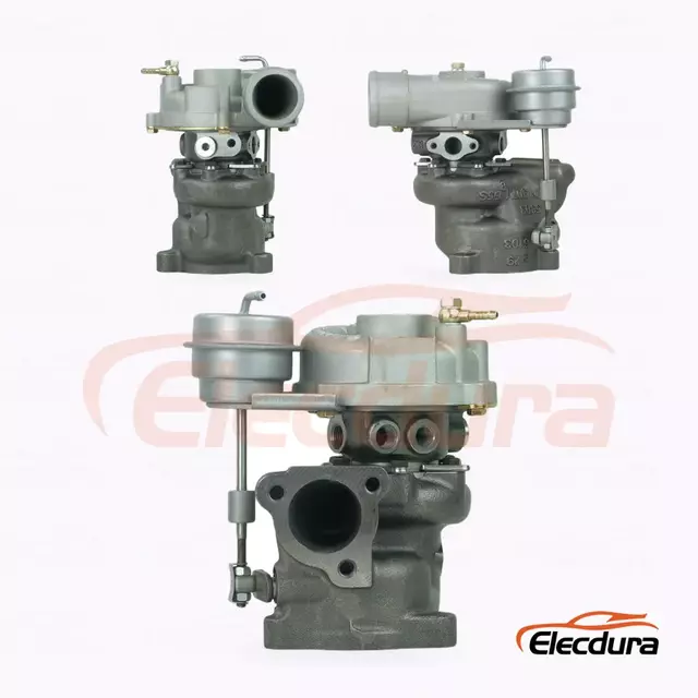 Turbosprężarka Elecdura K03 53039880029 OE 058145703J kompletny zesp&oacute;ł widok z przodu