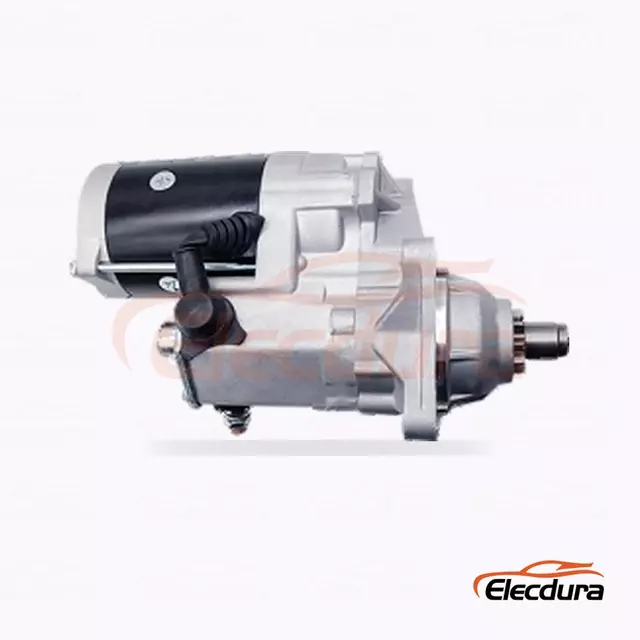 มอเตอร์สตาร์ท Denso-Type 24V 7.5kW 10 ฟัน CW มุมมองด้านข้างที่สมบูรณ์