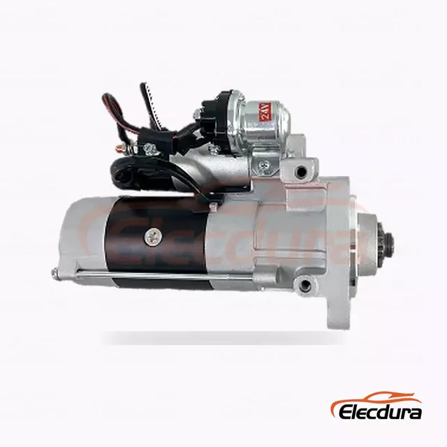 FYD143-M มอเตอร์สตาร์ทสำหรับงานหนัก, 12V 2.2kW 14 ฟัน, มุมมองด้านข้างที่สมบูรณ์