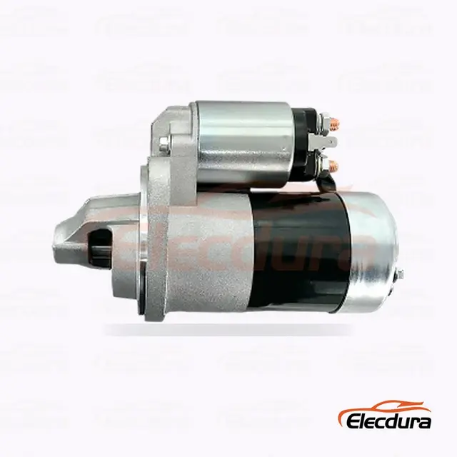 S044-014 Rozrusznik typu Hitachi, 12 V, 1,4 kW, 11 zęb&oacute;w, widok z tyłu zacisku