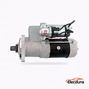 S1034 มอเตอร์สตาร์ท Mitsubishi, 24V 4.0kW 10 ฟัน, มุมมองด้านข้างที่สมบูรณ์