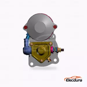 428000-2840 Caterpillar 3126 Bus Starter Motor Velkoobchod, čeln&iacute; pohled na hnac&iacute; konec
