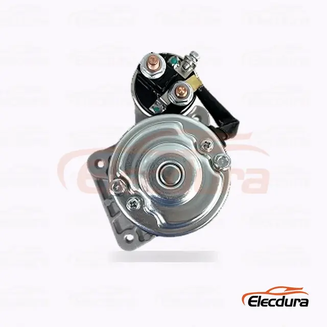 Motor de partida Mitsubishi M001T31071, 12V 2kW 9 dentes, vista lateral completa