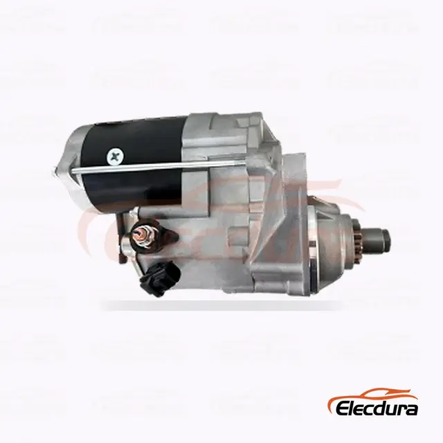 Motor de pornire Isuzu 4HF1, 24 V 4,0 kW 11 dinți, vedere la terminalul din spate
