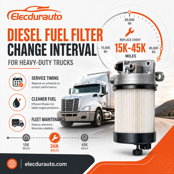 Wechselintervall f&uuml;r Dieselkraftstofffilter f&uuml;r schwere Lkw