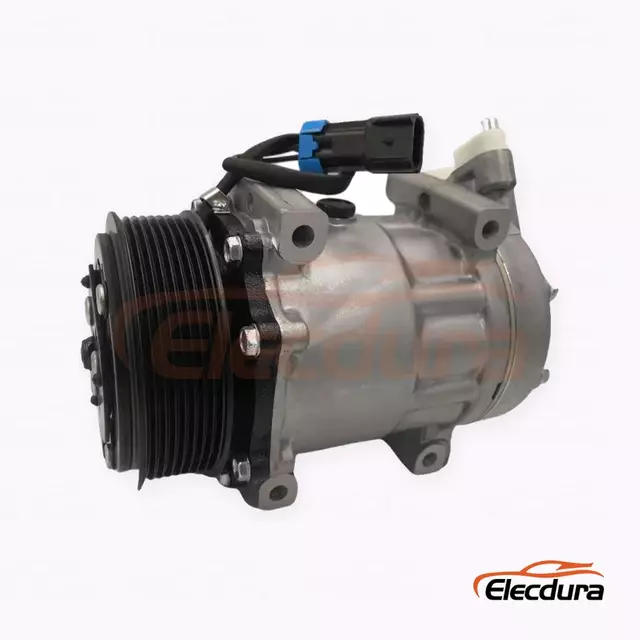 Kompresor A/C Tugas Berat 7H15 12V 8PK 119 mm untuk truk berat Freightliner