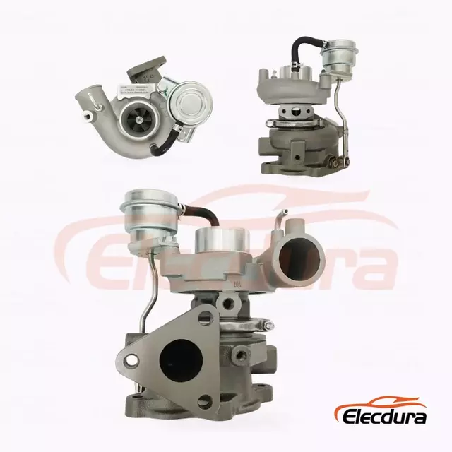 Turbosprężarka Elecdura TF035HM 49135-03130 OE ME202578 kompletny montaż widok z przodu