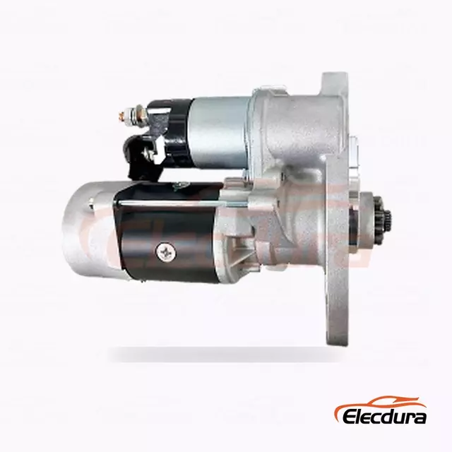 28100-78090 Hino J05C startovac&iacute; motor pro n&aacute;kladn&iacute; vozidla a průmyslov&eacute; vybaven&iacute;, 24V 4,5kW, 11 zubů, pohled na zadn&iacute; termin&aacute;l