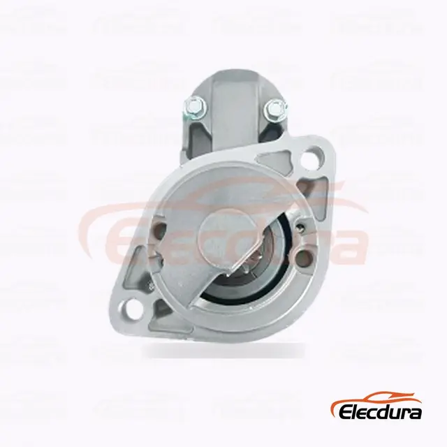 Motor de partida Mitsubishi 1810A008, 12V 1,2kW 10 dentes, vista lateral completa
