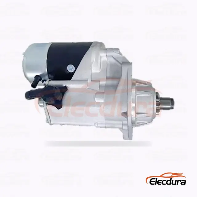 Motor de partida Komatsu 19747, 12V 2,5kW 11 dentes, vista do terminal traseiro