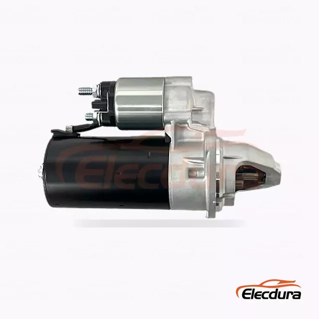 0001115034 高耐久スターターモーター、12V 1.6kW 9 歯、背面端子図