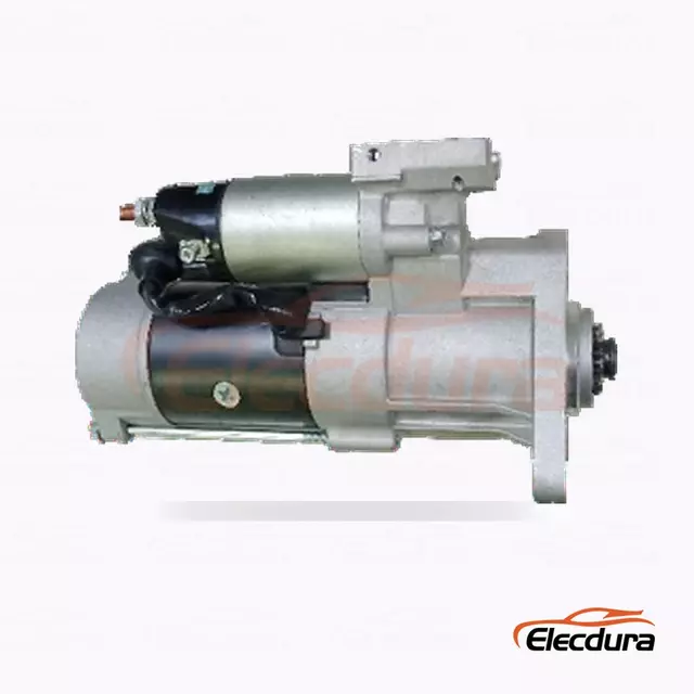 36100-45500 Motor Starter Alat Berat Hyundai dan Kia, 24V 5.0kW 9 Gigi, Tampak Samping Lengkap