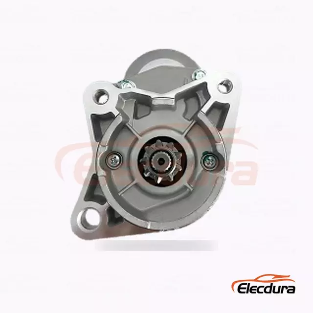 128000-0040 Mazda 323 Startmotor, 12V 2,0kW 9 t&aelig;nder, komplet set fra siden