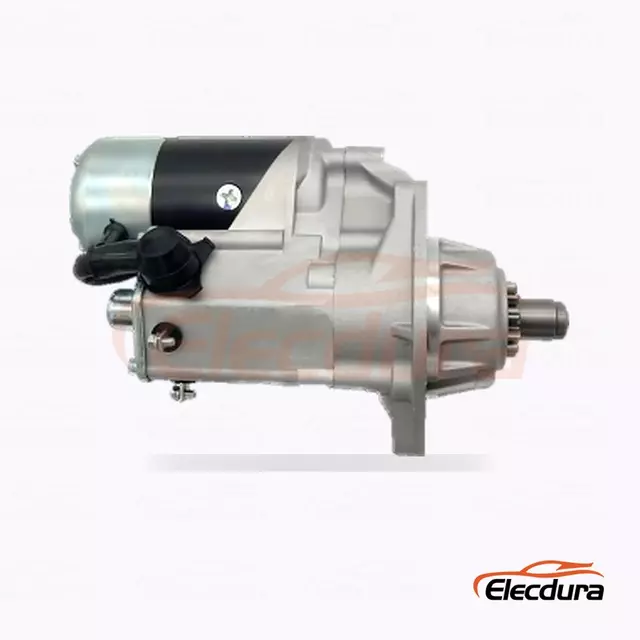 228000-5810 Bobcat 643 มอเตอร์สตาร์ท, 12V 2.7kW 11 ฟัน, มุมมองเทอร์มินัลด้านหลัง