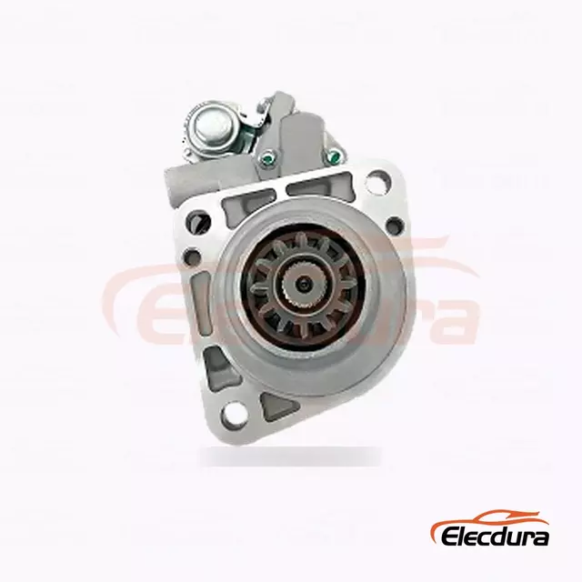 DRS0321 มอเตอร์สตาร์ทสำหรับงานหนักประเภท Mitsubishi, 24V 5.5kW 12 ฟัน, มุมมองด้านข้างที่สมบูรณ์