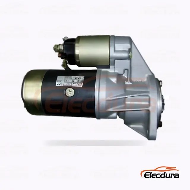 5811000800 Isuzu C233 4JB1 12V 2.8 kW 9T Motor de arranque Mayorista, Vista Frontal del Extremo de Transmisi&oacute;n