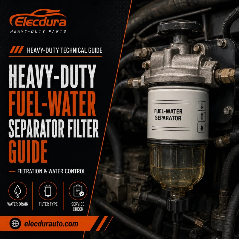 Filtre s&eacute;parateur carburant-eau robuste&nbsp;: coalescence, capteur WIF et contr&ocirc;le de la vanne de vidange
