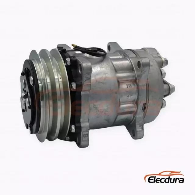 7H13 12V A2 132 mm Hochleistungs-Klimakompressor f&uuml;r Volvo-Kompaktbagger
